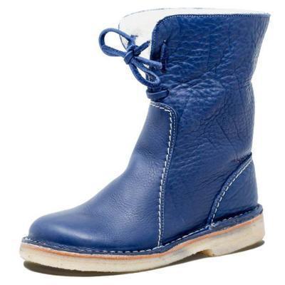 Bottes en cuir rouge chic