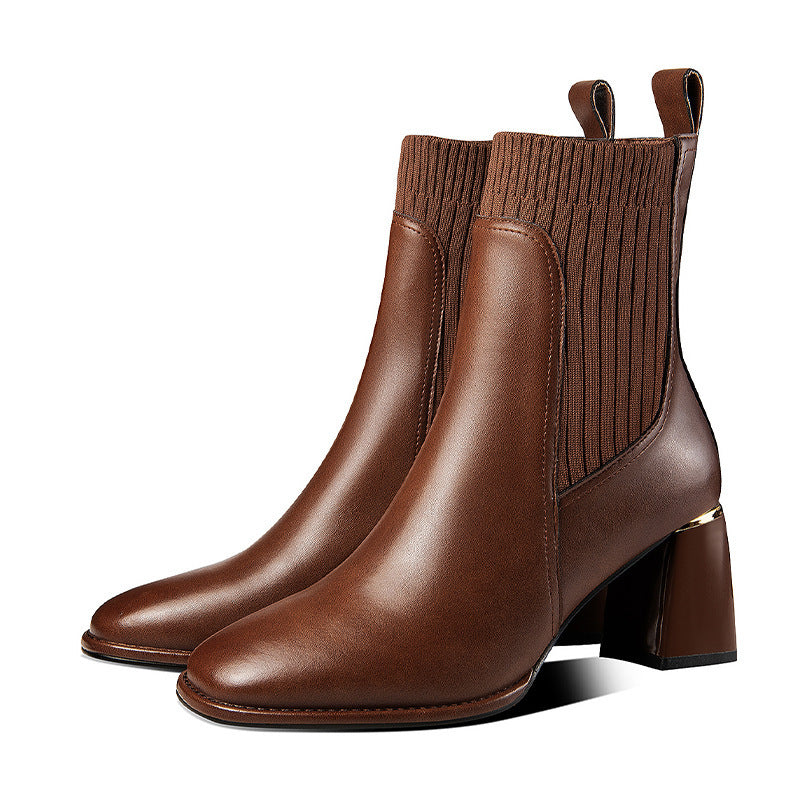 Bottines Martin en daim givré