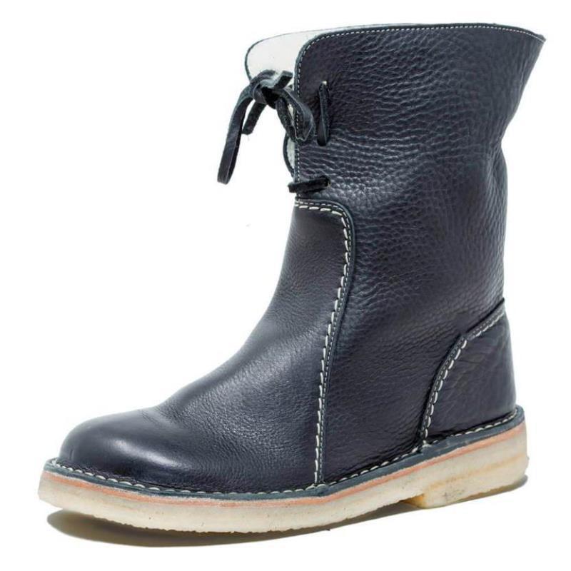 Bottes en cuir rouge chic