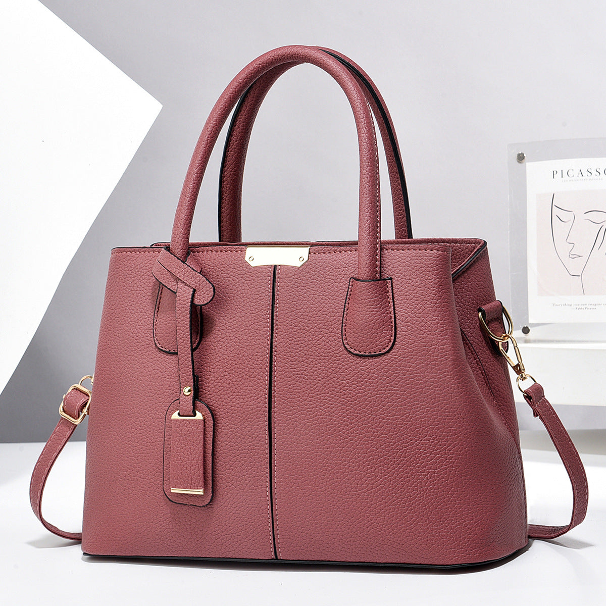 Sac à main femme élégant avec bandoulière amovible – Chic & Pratique