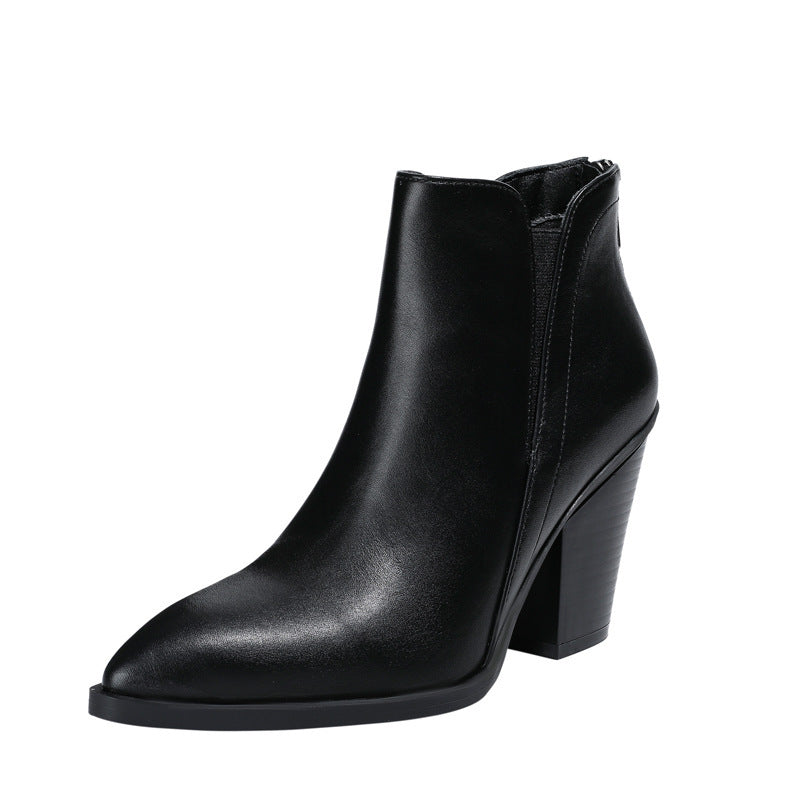 Bottes Martin Talon Épais Femme