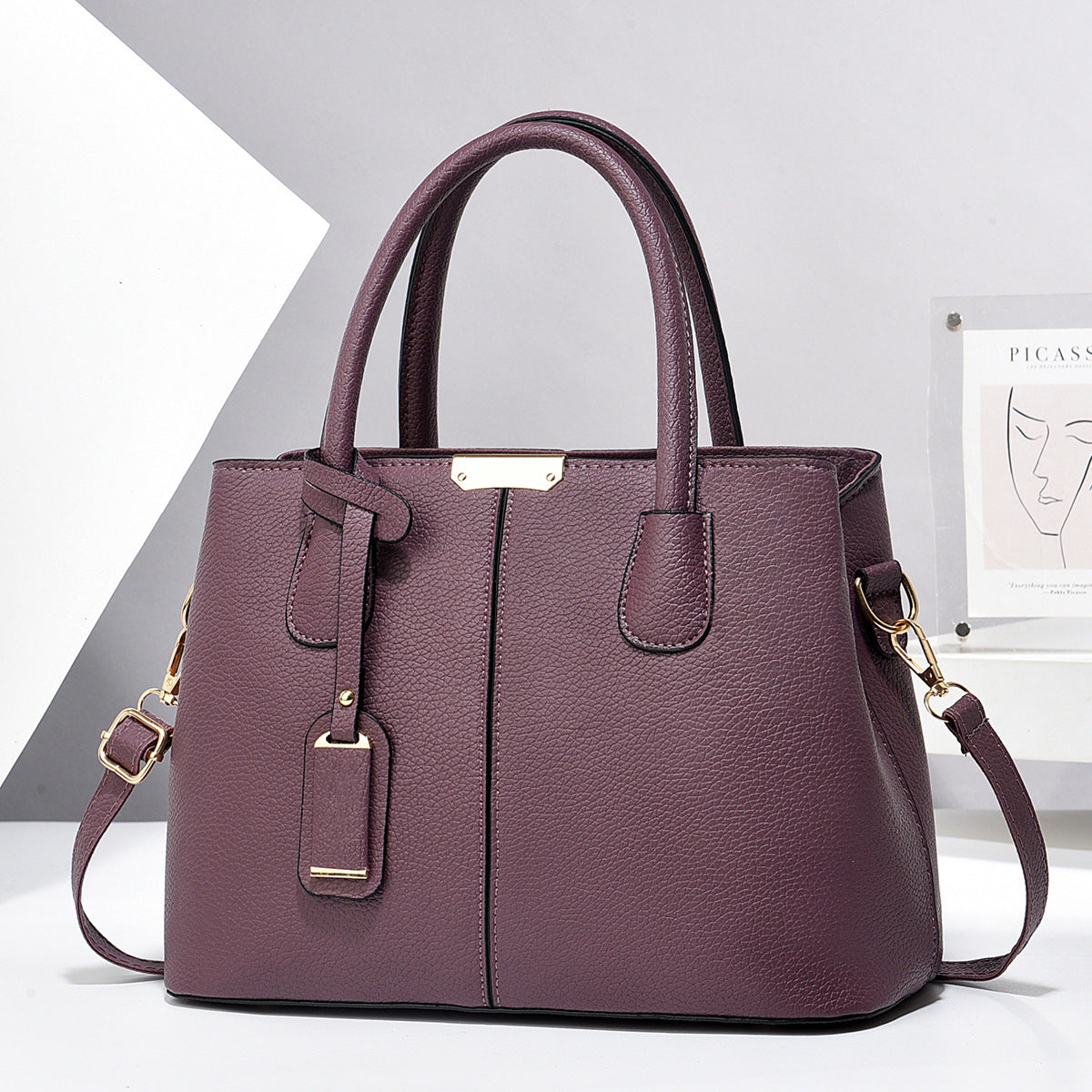 Sac à main femme élégant avec bandoulière amovible – Chic & Pratique