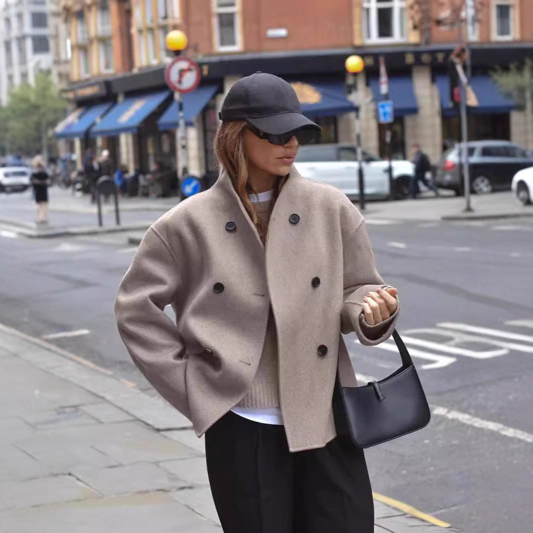 Manteau Laine Élégant