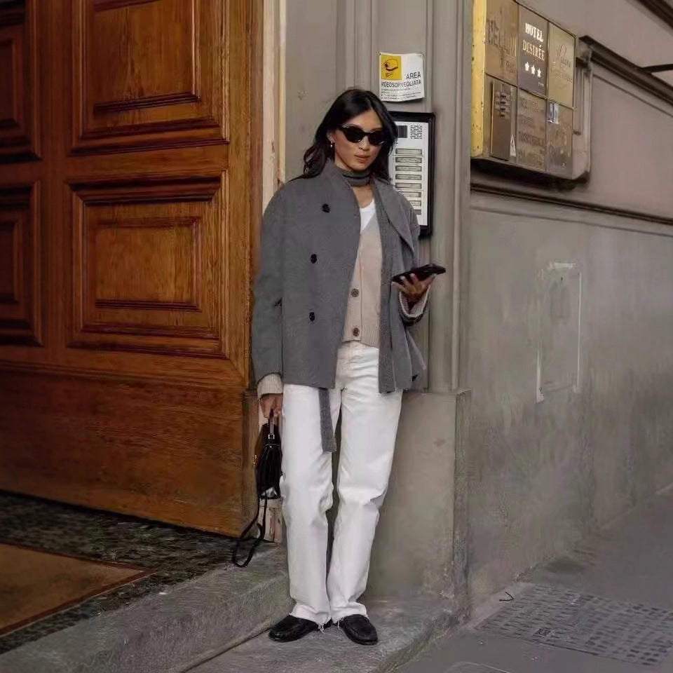 Manteau Laine Élégant