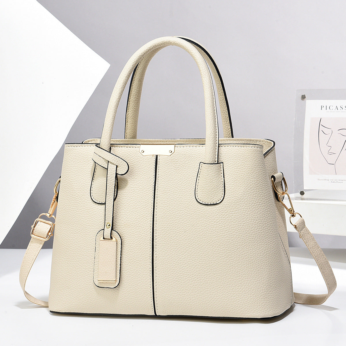 Sac à main femme élégant avec bandoulière amovible – Chic & Pratique