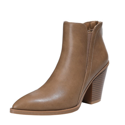 Bottes Martin Talon Épais Femme