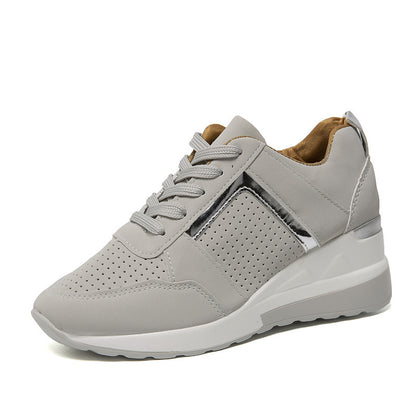 Sneakers Compensées Chic Mesh & Lacets