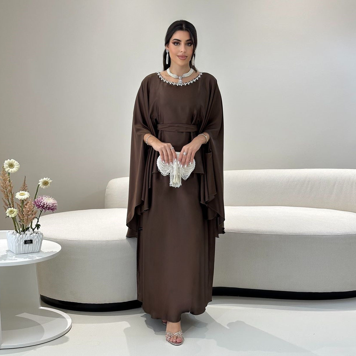 Robe Longue Élégante et Flatteuse pour Soirées et Événements