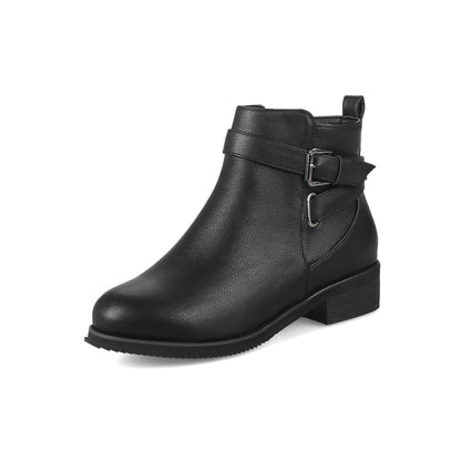 Bottines Martin Femme – Bout Rond & Talon Bas
