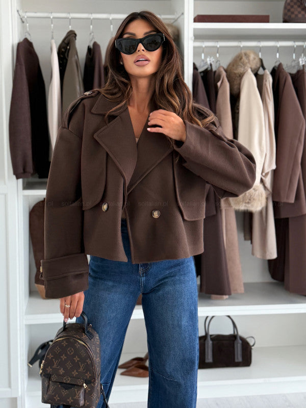 Manteau Court Femme en Laine