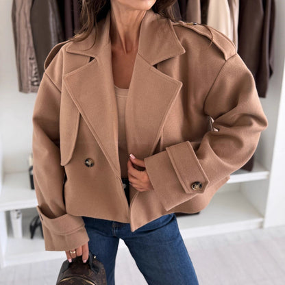 Manteau Court Femme en Laine