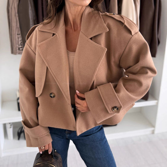 Manteau Court Femme en Laine