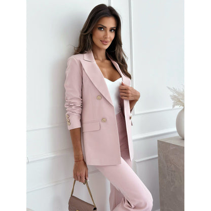 Manteau Femme Chic à Double Boutonnage