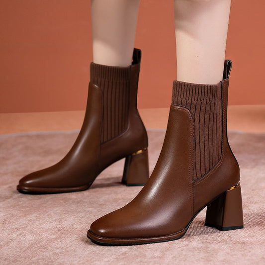 Bottines Martin en daim givré