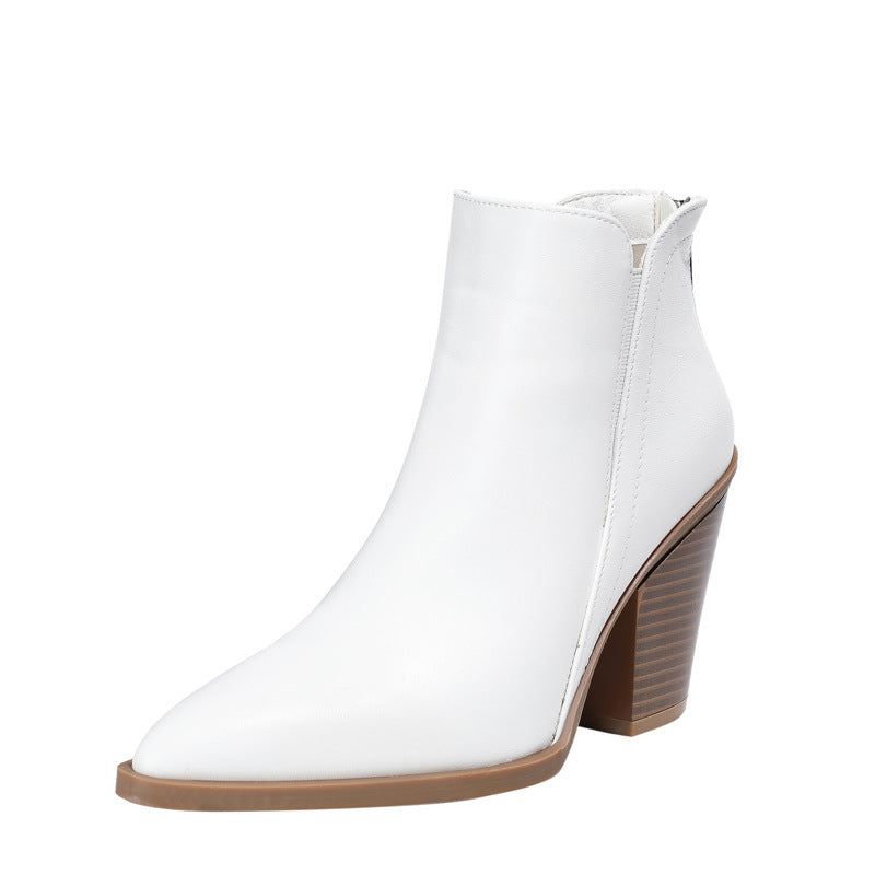 Bottes Martin Talon Épais Femme