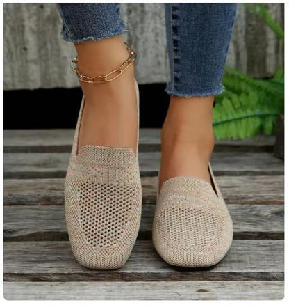 Baskets plates femme